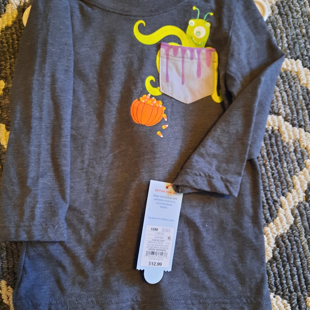18 month boy monster shirt and pant set